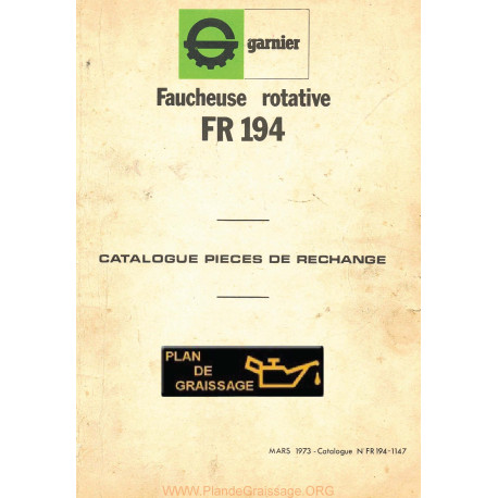 Garnier Fr 194 Pieces Faucheuse