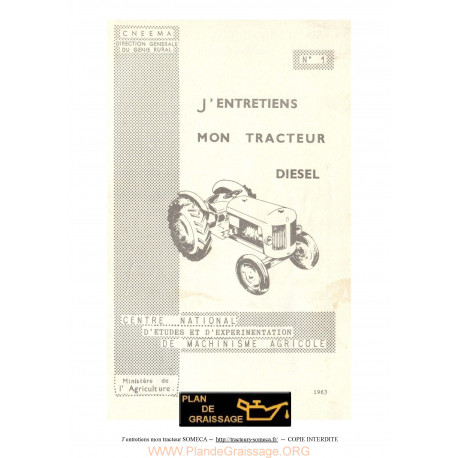 General Entretien Tracteur 1963