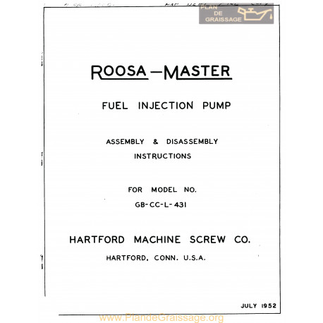 General Roosa Master Gb Cc L 431
