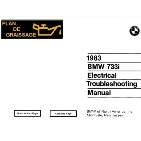 Bmw 733i E23 Electrical Troubmeshooting 1983