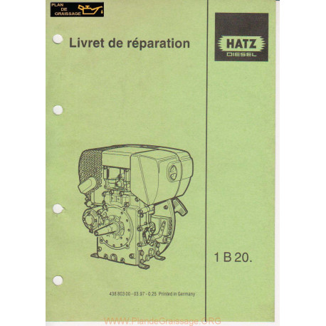 Hatz 1b20 Moteur