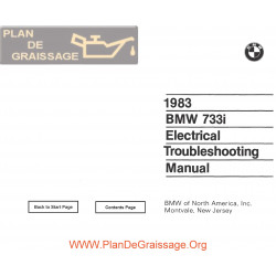 Bmw 735i 1983 Electrical Troubleshooting Manual