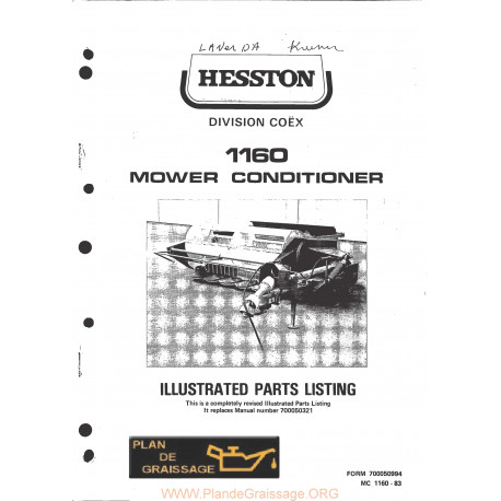 Hesston 1160 Mower