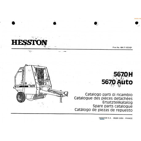 Hesston 5670 H Auto Pieces