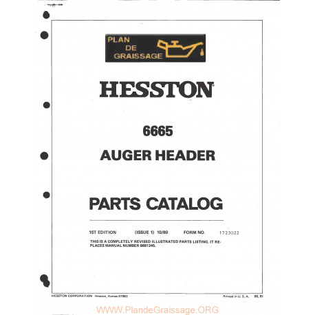 Hesston 666s Header