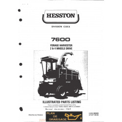 Hesston 7600 2 4 Drive Forage Harvester