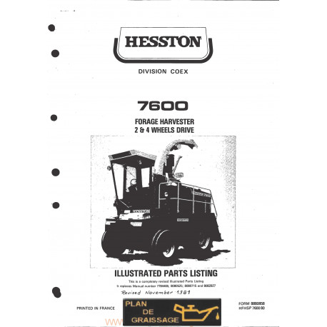 Hesston 7600 2 4 Drive Forage Harvester