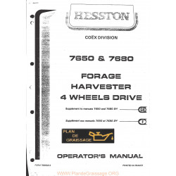 Hesston 7650 7680 4 Drive Forage Harvester