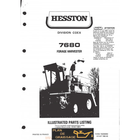 Hesston 7680 Forage Harvester