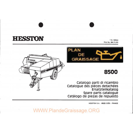 Hesston 8500 Baler