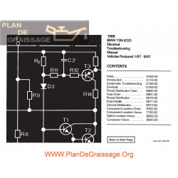 Bmw 735i 1987 Electrical Troubleshooting Manual