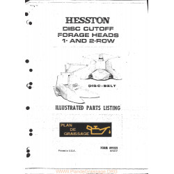 Hesston Disc Cutoff Forage Heads 1 2 Header