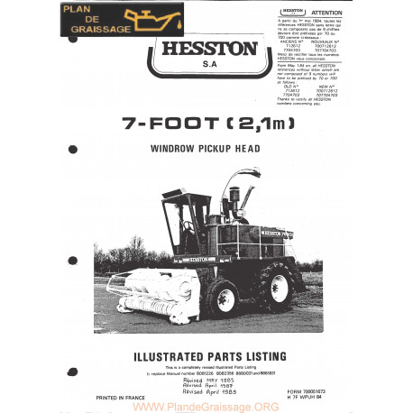Hesston Pickup 7 Pickup Head