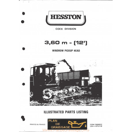 Hesston Pickup Windrow Pickup Head