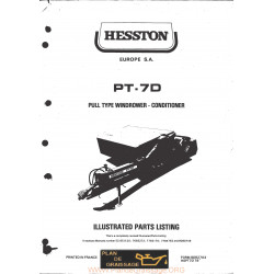 Hesston Pt 7d Pull Tpe Windrower Conditioner
