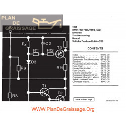 Bmw 735i 735il 750il 1989 Electrical Troubleshooting Manual