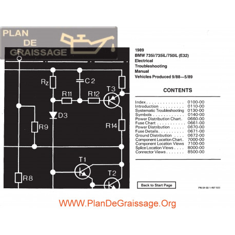 Bmw 735i 735il 750il 1989 Electrical Troubleshooting Manual