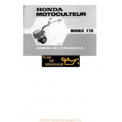 Honda F28 Motoculteurs