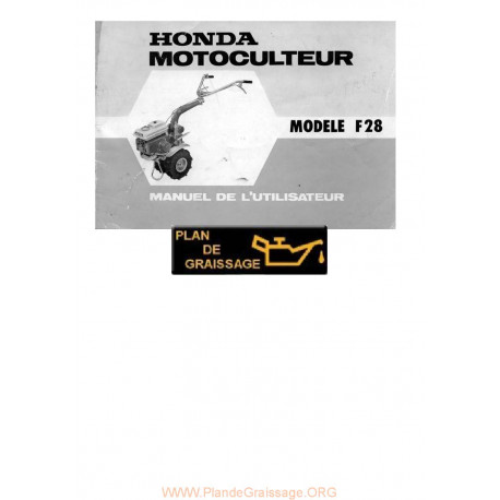 Honda F28 Motoculteurs