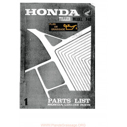 Honda F40 Partlist Motoculteurs