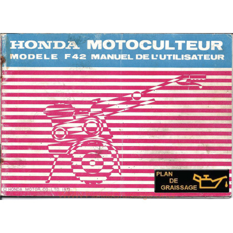 Honda F42 Manuel Motoculteurs