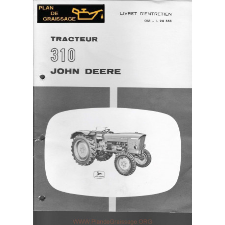 John Deere 310 Om L 24 553 Tracteur