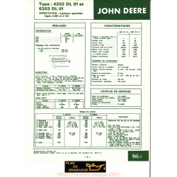 John Deere 4202dl01 6303dl01 Tracteur