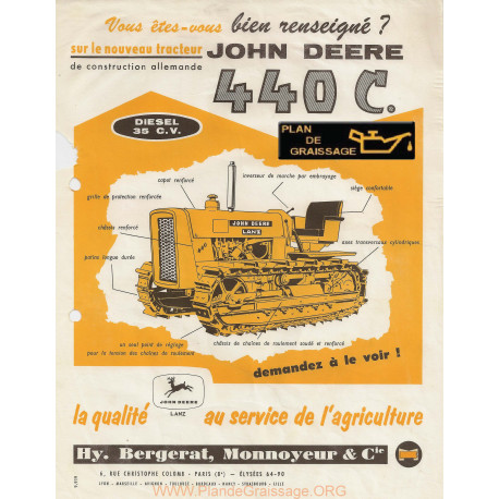 John Deere 440 C 35cv Chenillards