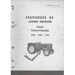 John Deere Jd310 510 710 Faucheuse 45