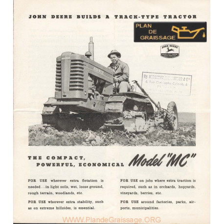 John Deere Mc Info Chenillards