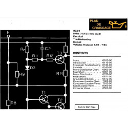Bmw 740i Il 750 E32 Elecrical Troubleshooting 1993 1994