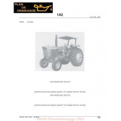 John Deere Pc1229 4620 Tracteur