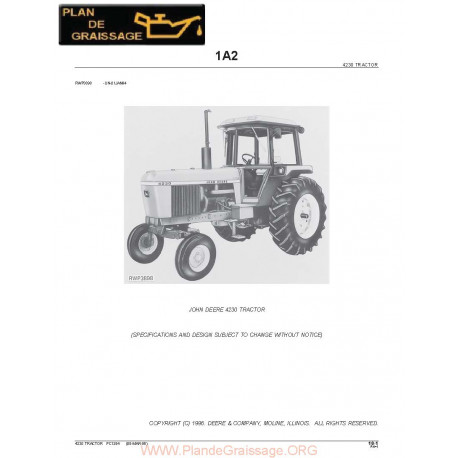 John Deere Pc1294 4230 Tracteur