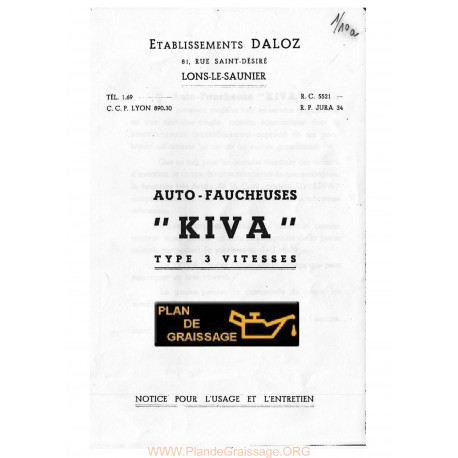 Kiva Auto Faucheuses