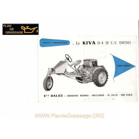 Kiva D4 12cv Diesel Tracteur