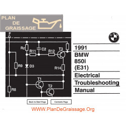 Bmw 850i 1991 Electrical Troubleshooting Manual