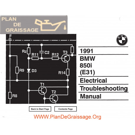 Bmw 850i 1991 Electrical Troubleshooting Manual