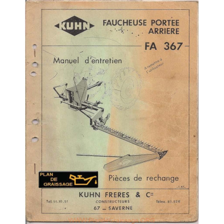 Kuhn Fa 367 Faucheuse