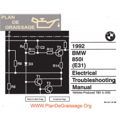 Bmw 850i 1992 Electrical Troubleshooting Manual