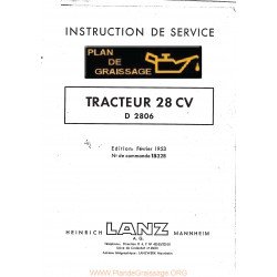 Lanz D2806 28cv Tracteur