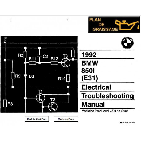 Bmw 850i E31 Electrical Troubmeshooting 1992