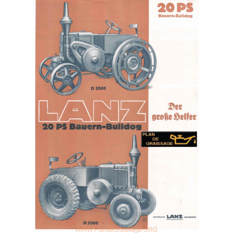 Lanz D3500 20 Ps Tracteur