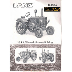 Lanz D5506 16ps Tracteur