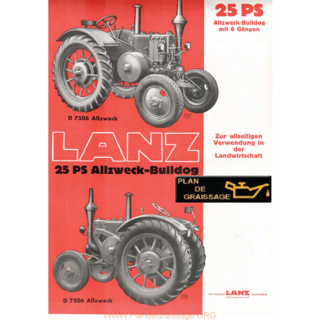 Lanz D7506 25ps Tracteur