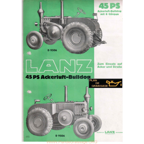 Lanz D9006 45ps Tracteur