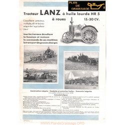Lanz Hr5 30cv Tracteur