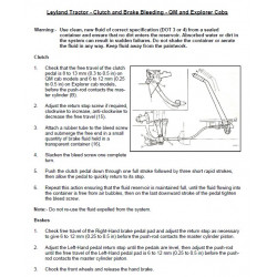 Leyland Tractor Clutch And Brake Bleeding