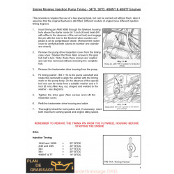 Leyland Tractor Minimec Pump Timing