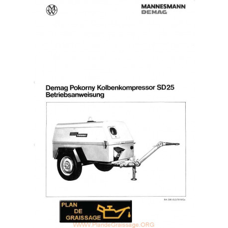 Mannesmann Demag Sd25 Compresseur