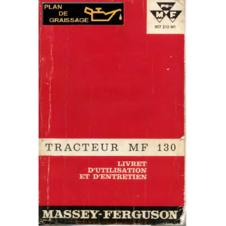 Massey Ferguson 130 Manuel Entretien